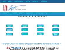 Tablet Screenshot of lfawestwind.com